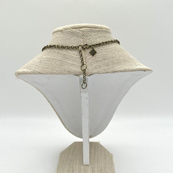 Banana Republic Necklace Fan Rhinestone Treasure Chunky Statement Vintage Y2K - Picture 3 of 6